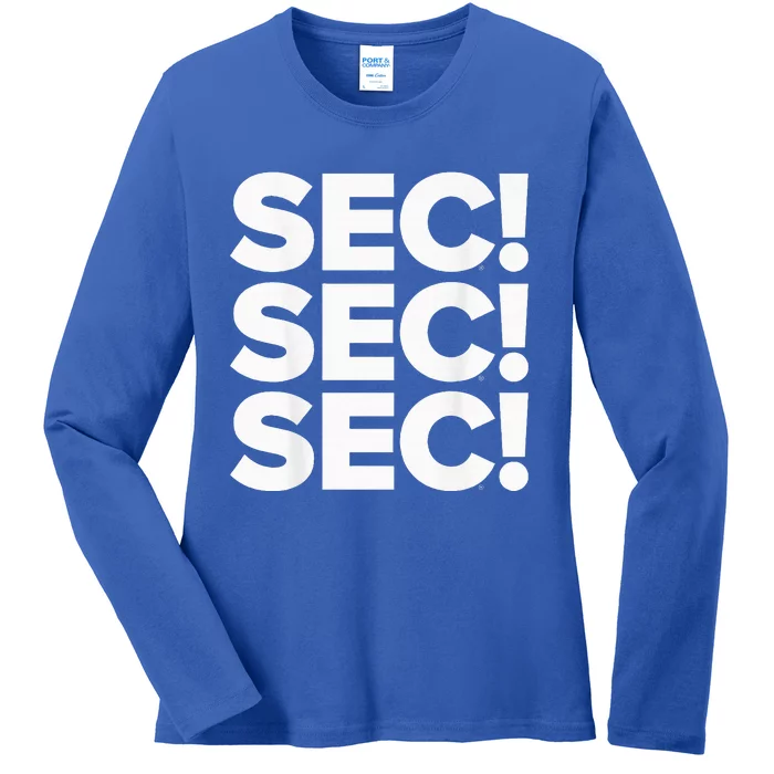 Sec Champs 2024 Baseball Ladies Long Sleeve Shirt