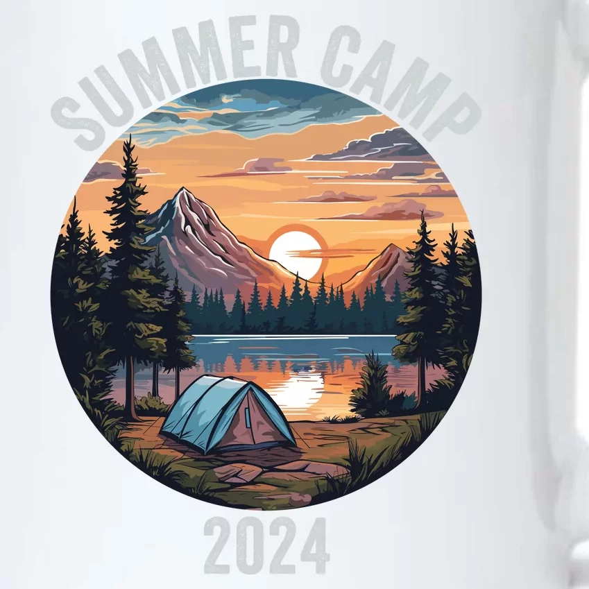 Summer Camp 2024 Funny Camping Fun Outdoors Camper Life Bonfire Camp Fire Black Color Changing Mug