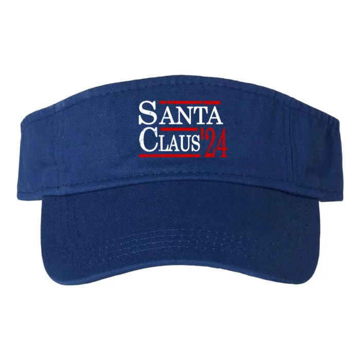 Santa Claus 2024 President Funny Christmas Xmas Holiday Meaningful Gift Valucap Bio-Washed Visor