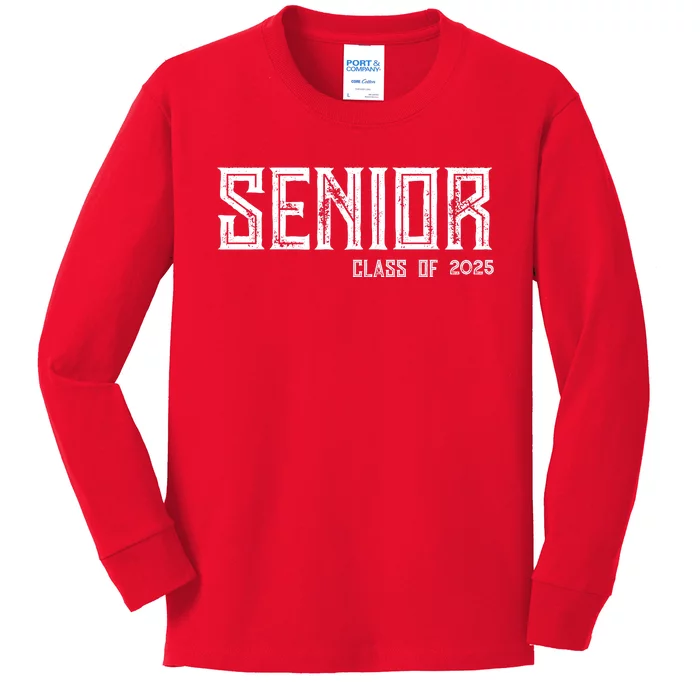 Senior Class 2025 Kids Long Sleeve Shirt