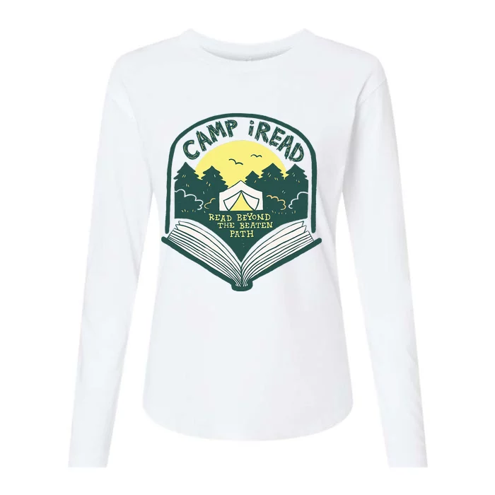 Summer Camp 2022 Read Beyond the Beaten Path STEM Teacher Womens Cotton Relaxed Long Sleeve T-Shirt