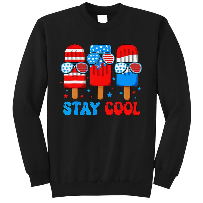 Stay Cool 4th Of July Popsicle American Flag Sweatshirt