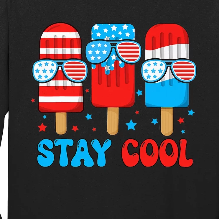 Stay Cool 4th July Popsicle Long Sleeve Shirt