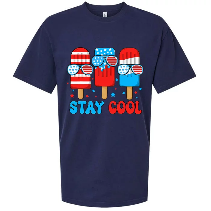 Stay Cool 4th July Popsicle Sueded Cloud Jersey T-Shirt