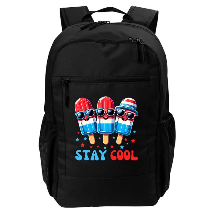 Stay Cool 4th July Popsicle Boy Usa Flag American Daily Commute Backpack