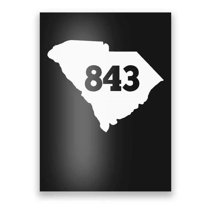 South Carolina 843 Area Code Poster