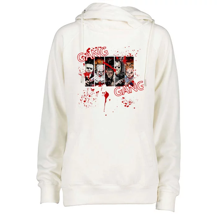 Scary Classic 90s Movie Gear For Halloween & Movie Buffs Womens Funnel Neck Pullover Hood