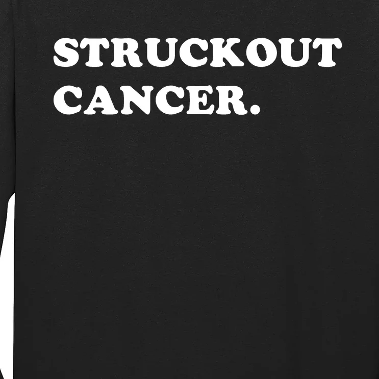 Struckout Cancer Awareness Walk Baseball For Men Women Long Sleeve Shirt