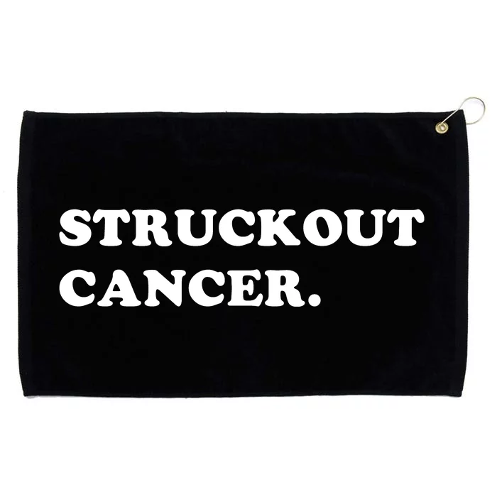 Struckout Cancer Awareness Walk Baseball For Men Women Grommeted Golf Towel