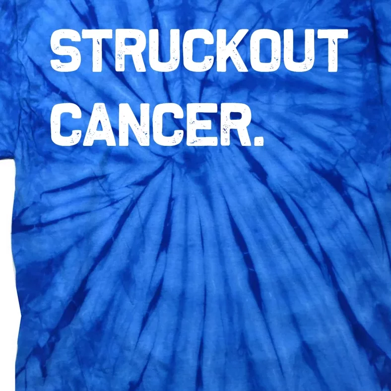 Struckout Cancer Awareness Walk Baseball For Men Women Tie-Dye T-Shirt