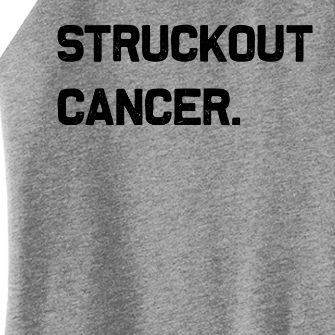 Struckout Cancer Awareness Walk Baseball For Men Women Women’s Perfect Tri Rocker Tank