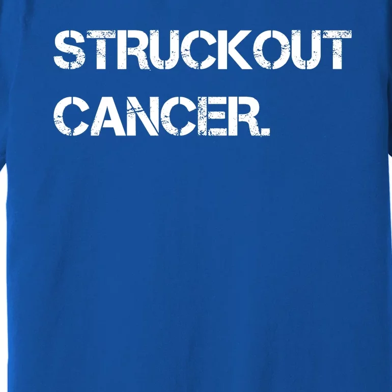 Struckout Cancer Awareness Walk Baseball For Men Women Premium T-Shirt