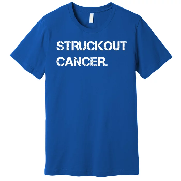 Struckout Cancer Awareness Walk Baseball For Men Women Premium T-Shirt