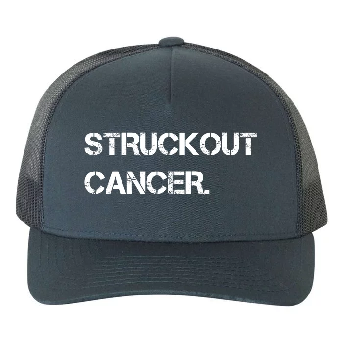 Struckout Cancer Awareness Walk Baseball For Men Women Yupoong Adult 5-Panel Trucker Hat