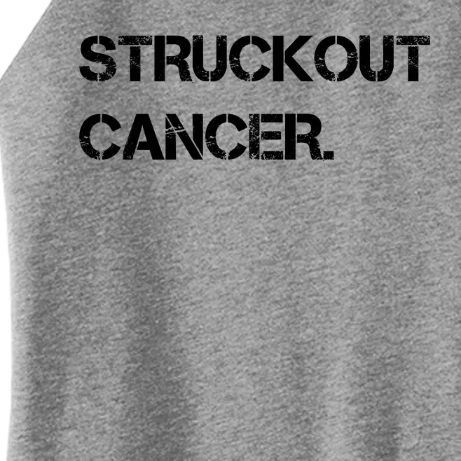 Struckout Cancer Awareness Walk Baseball For Men Women Women’s Perfect Tri Rocker Tank