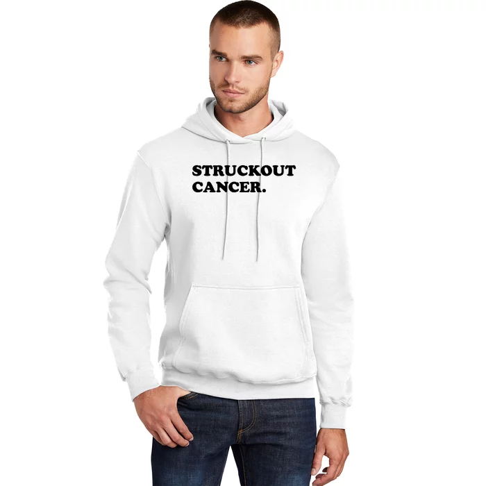 Struckout Cancer Awareness Walk Baseball For Men Women Hoodie