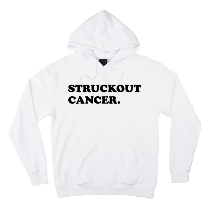 Struckout Cancer Awareness Walk Baseball For Men Women Hoodie