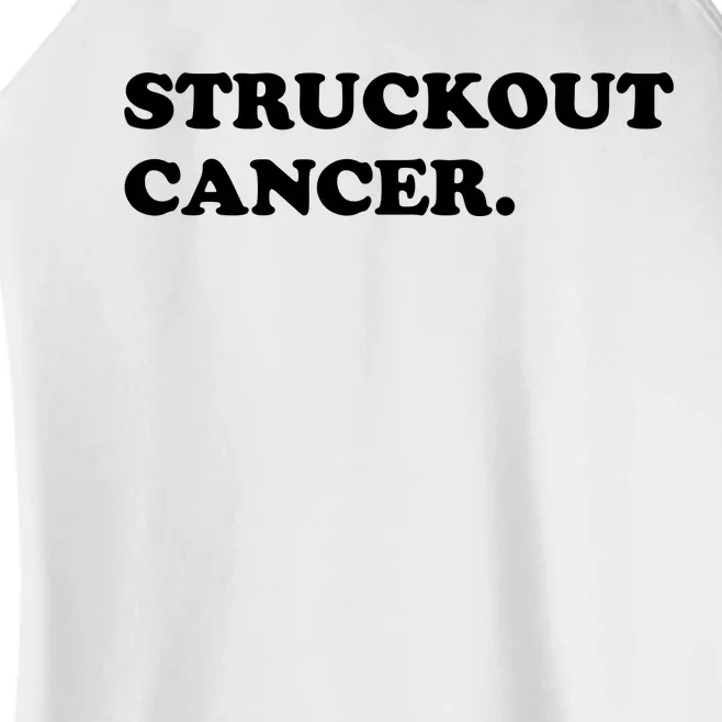 Struckout Cancer Awareness Walk Baseball For Men Women Women’s Perfect Tri Rocker Tank