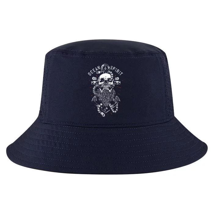 Skull Captain Anchor Cool Comfort Performance Bucket Hat