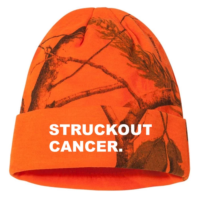 Struckout Cancer Awareness Walk Baseball For Men Women Kati - 12in Camo Beanie