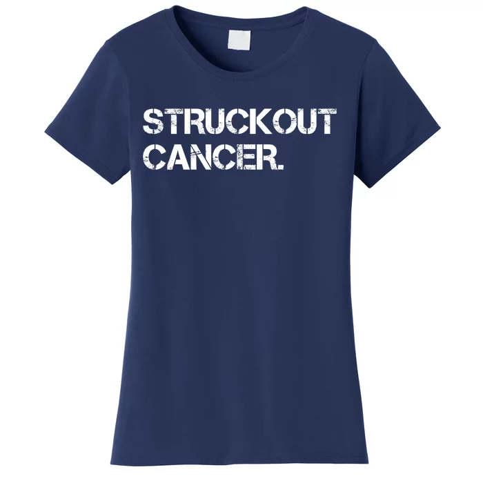 Struckout Cancer Awareness Walk Baseball For Men Women Women's T-Shirt