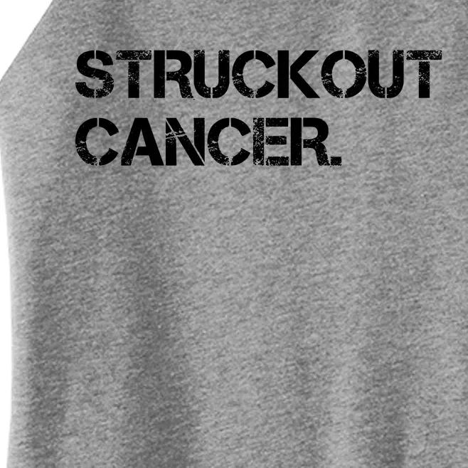 Struckout Cancer Awareness Walk Baseball For Men Women Women’s Perfect Tri Rocker Tank