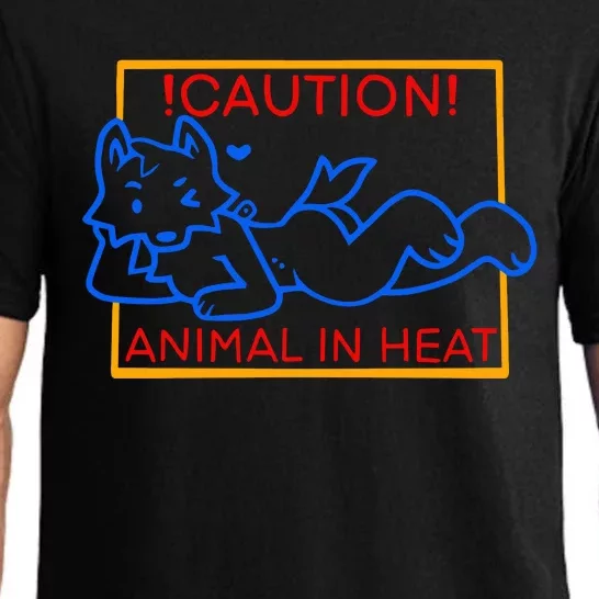 Steak Caution Animal In Heat Pajama Set