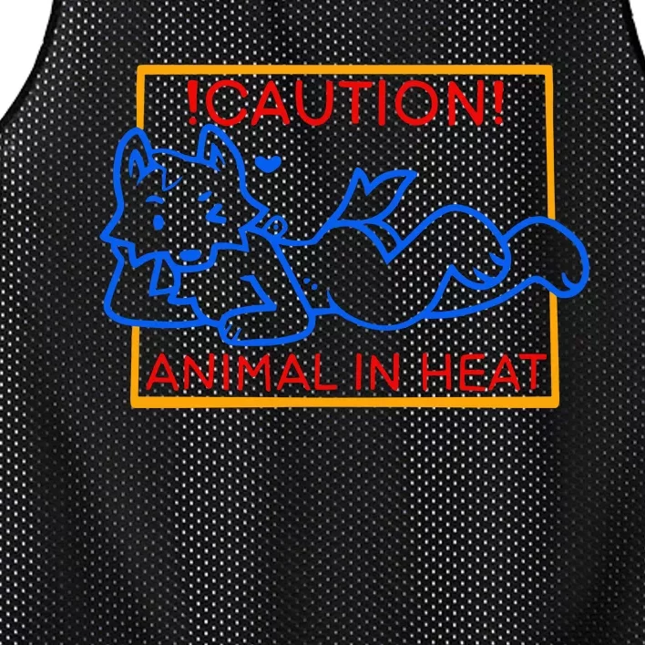 Steak Caution Animal In Heat Mesh Reversible Basketball Jersey Tank