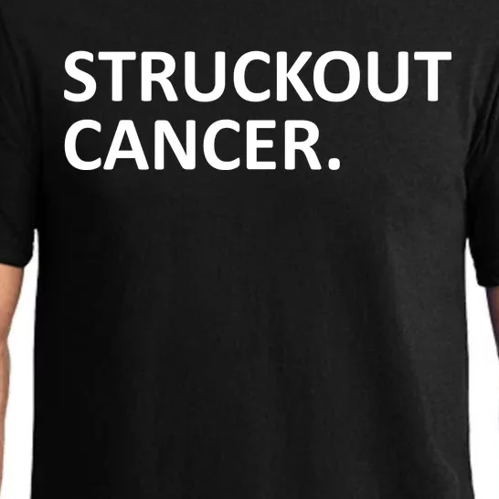 Struckout Cancer Awareness Walk Baseball For Men Women Pajama Set