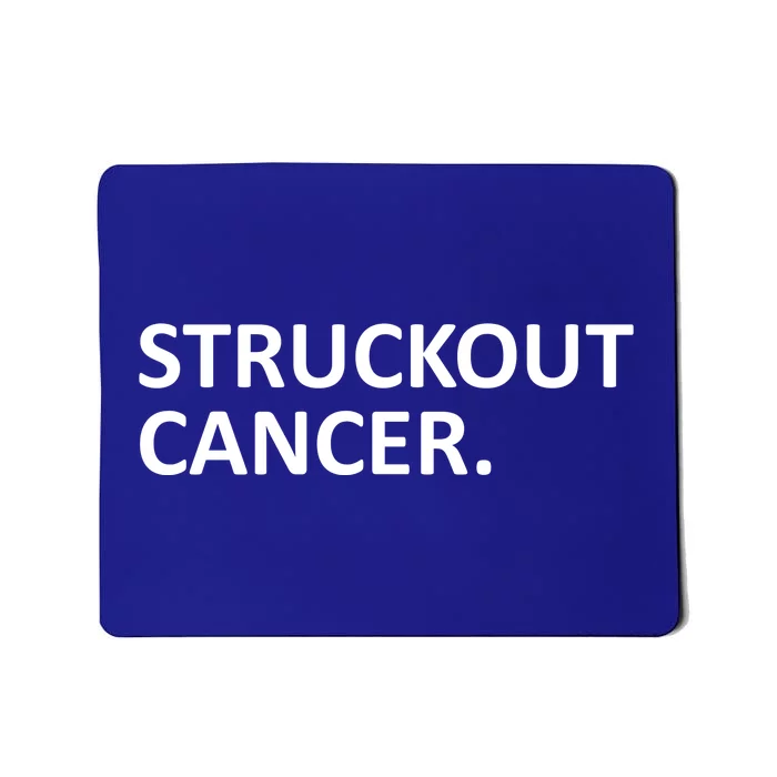 Struckout Cancer Awareness Walk Baseball For Men Women Mousepad