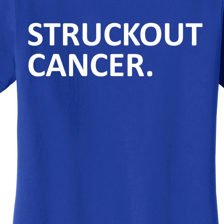 Struckout Cancer Awareness Walk Baseball For Men Women Women's T-Shirt