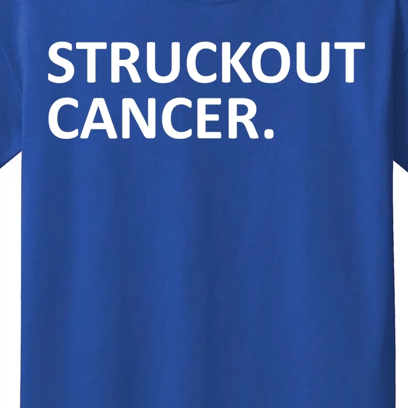 Struckout Cancer Awareness Walk Baseball For Men Women Kids T-Shirt