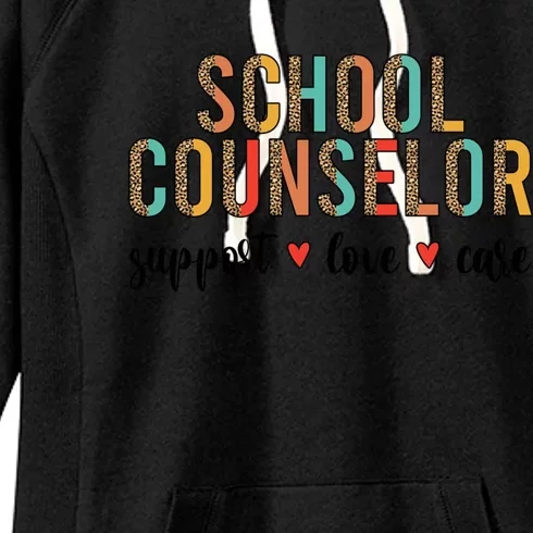 School Counselor Appreciation School Counseling Week Gift Women's Fleece Hoodie