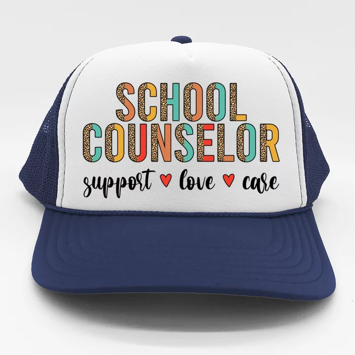 School Counselor Appreciation School Counseling Week Gift Trucker Hat