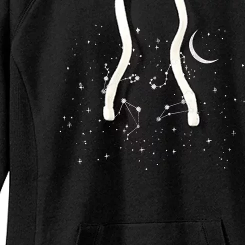 Stargazing Constellation Astronomy Lover Women's Fleece Hoodie