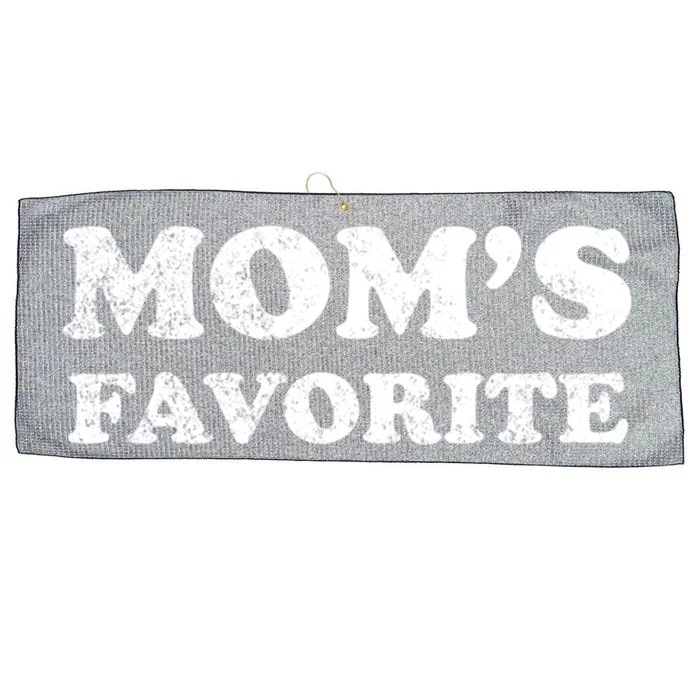 Simple Clean Awesome Retro Distressed Moms Favorite Gift Large Microfiber Waffle Golf Towel