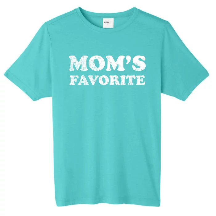 Simple Clean Awesome Retro Distressed Moms Favorite Gift ChromaSoft Performance T-Shirt