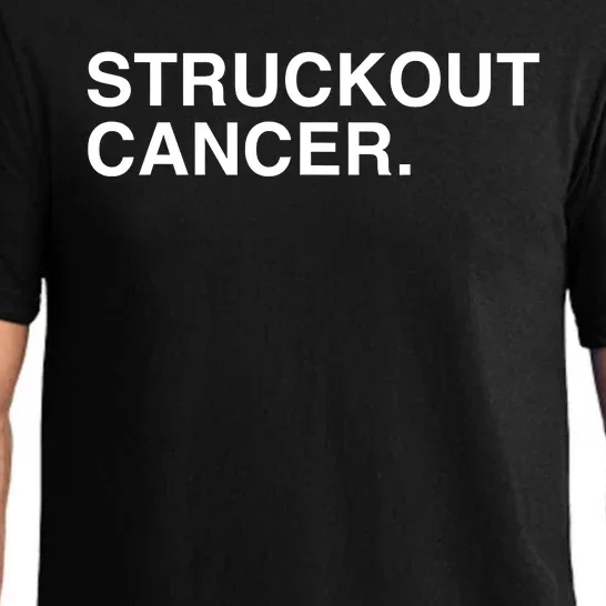 Struckout Cancer Awareness Walk Baseball For Men Women Pajama Set