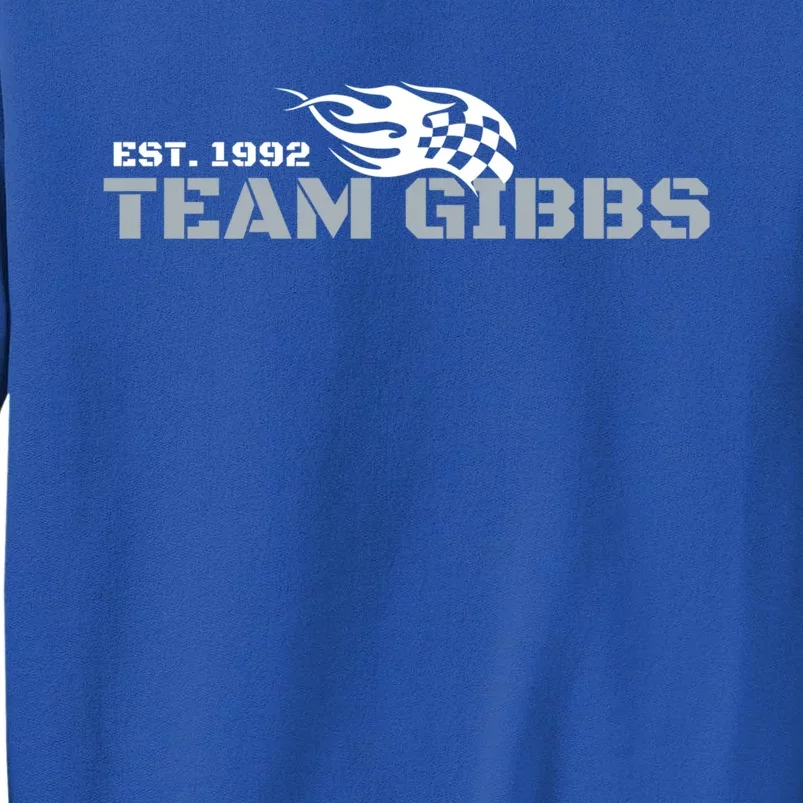 Stock Car Auto Racing Team Gibbs Est 1992 Novelty Athletic Gift Tall Sweatshirt