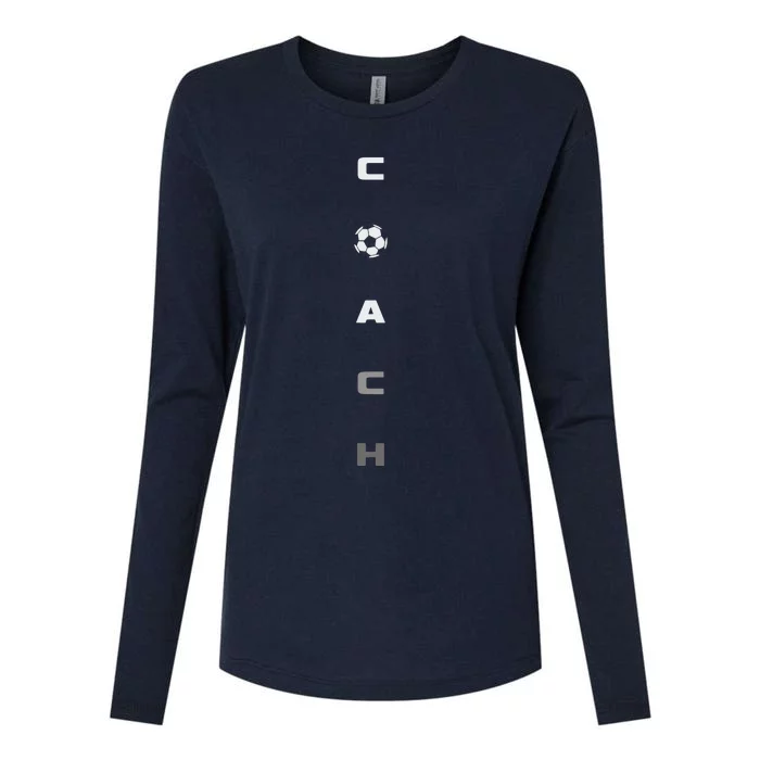 Soccer Coach Apparel Soccer Coach Womens Cotton Relaxed Long Sleeve T-Shirt