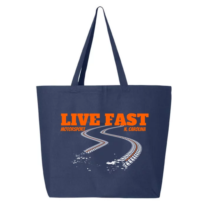 Stock Car Auto Racing Team Live Fast Novelty Athletic Meaningful Gift 25L Jumbo Tote