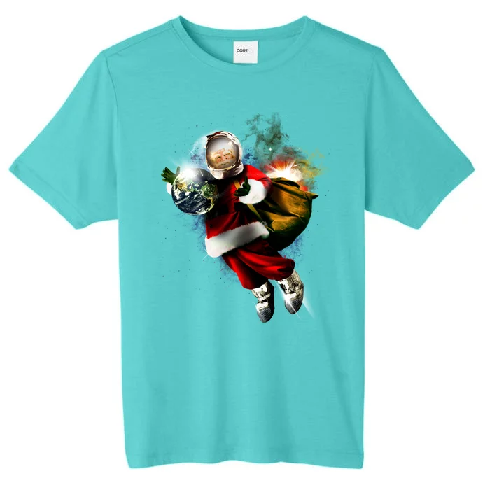 Santa Claus Astronaut In Space ChromaSoft Performance T-Shirt