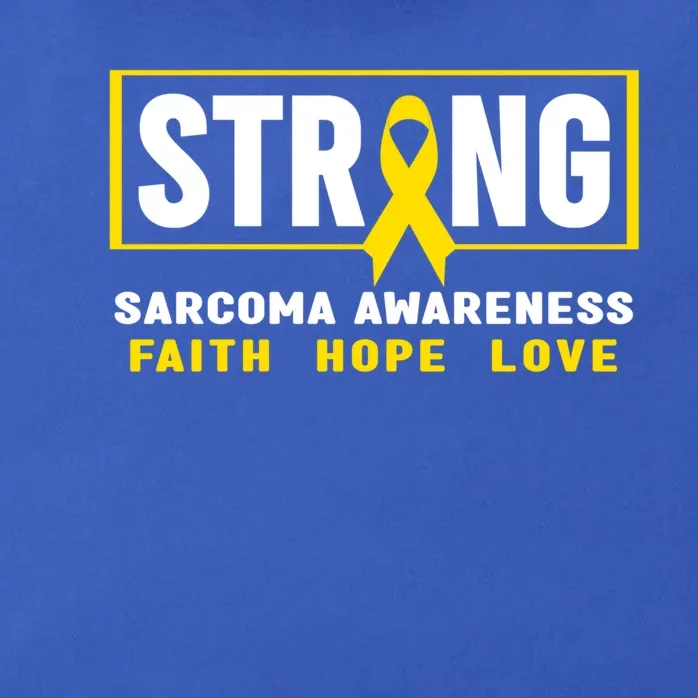 Sarcoma Cancer Awareness Gift Strong Sarcoma Awareness Gift Zip Tote Bag