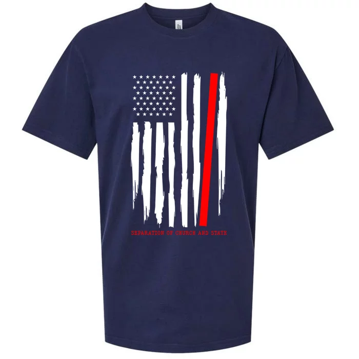 Seperate Church And State Again Political Awareness Us Flag Cool Gift Sueded Cloud Jersey T-Shirt