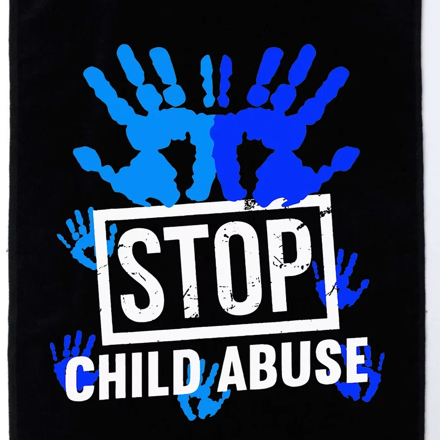 Stop Child Abuse Child Abuse Prevention awareness Platinum Collection Golf Towel