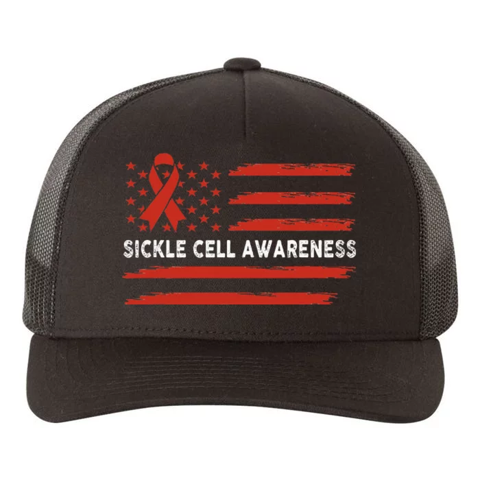 Sickle Cell Awareness Flag Sickle Cell Warrior Yupoong Adult 5-Panel Trucker Hat