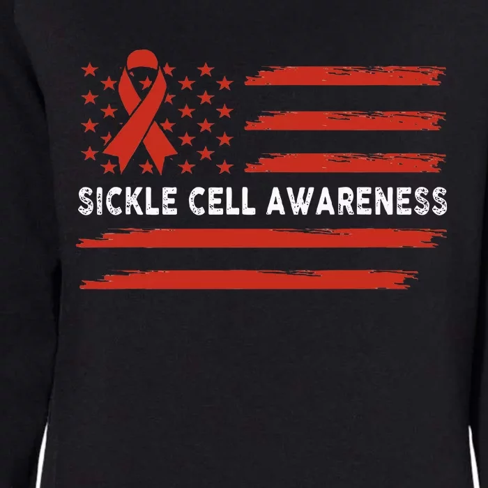 Sickle Cell Awareness Flag Sickle Cell Warrior Womens California Wash Sweatshirt