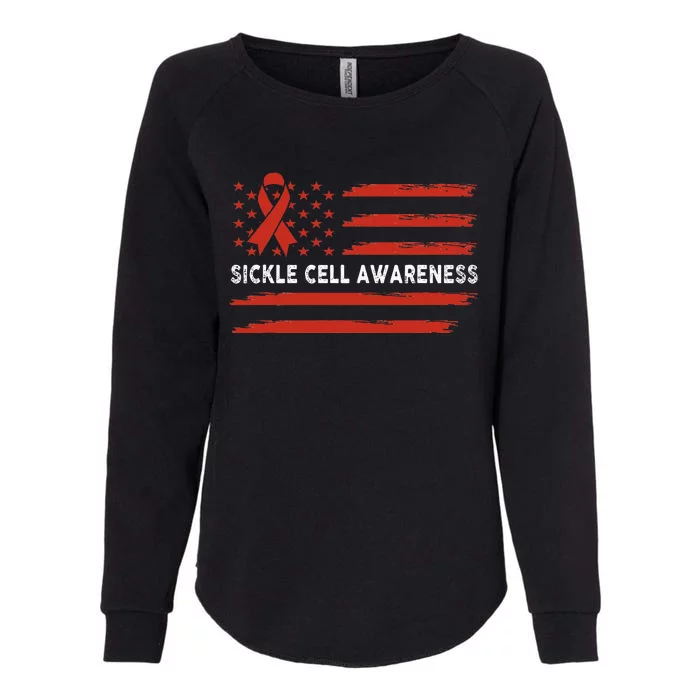 Sickle Cell Awareness Flag Sickle Cell Warrior Womens California Wash Sweatshirt