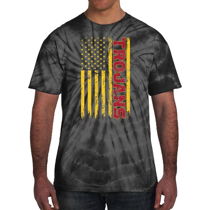 Southern California America Flag Tie-Dye T-Shirt