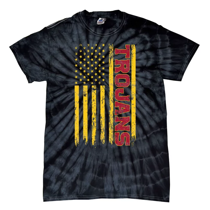 Southern California America Flag Tie-Dye T-Shirt